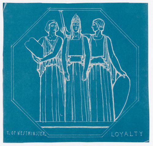 Motif titré "LOYALTY", bas-relief de la porte double de l'entrée principale, Cour suprême du Canada, Ottawa, Ontario, Canada