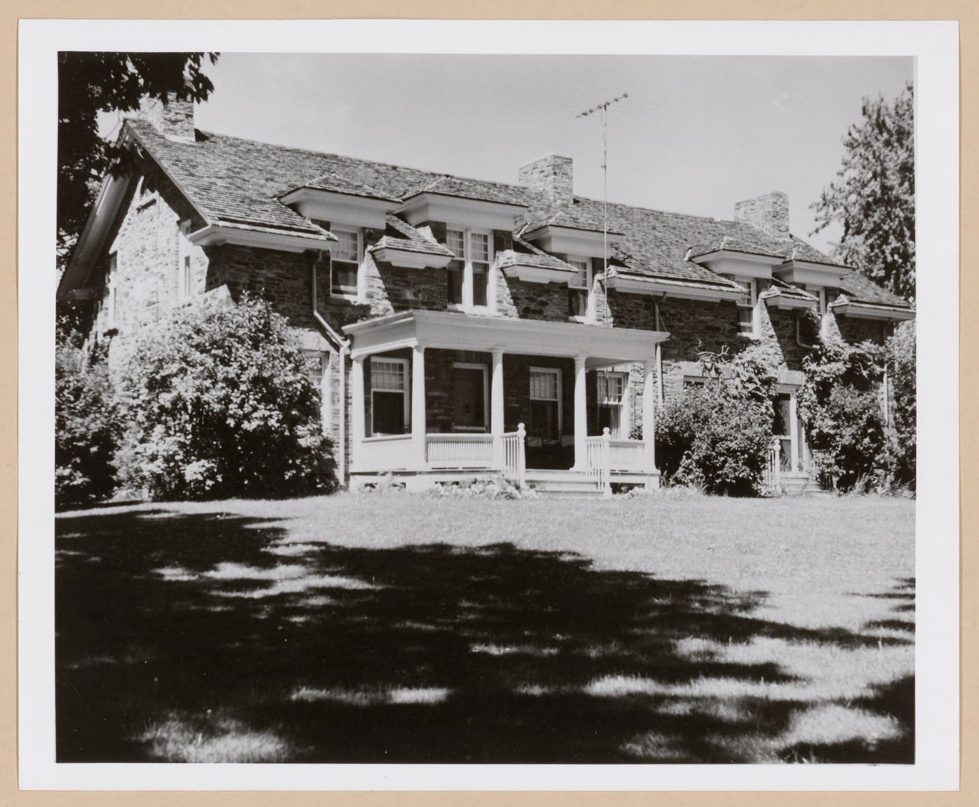 View of the principal façade of the Dexter M. Ferry farmhouse, Unadilla, New York