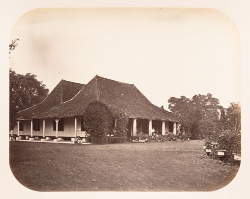 View of an official residence, Tjiandjur (now Cianjur), Dutch East Indies (now Indonesia)