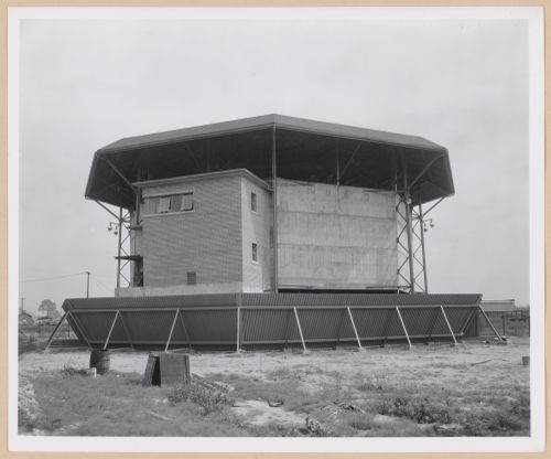View of the Helicopter Rotor Test Building, Nash-Kelvinator Corporation, Detroit, Michigan