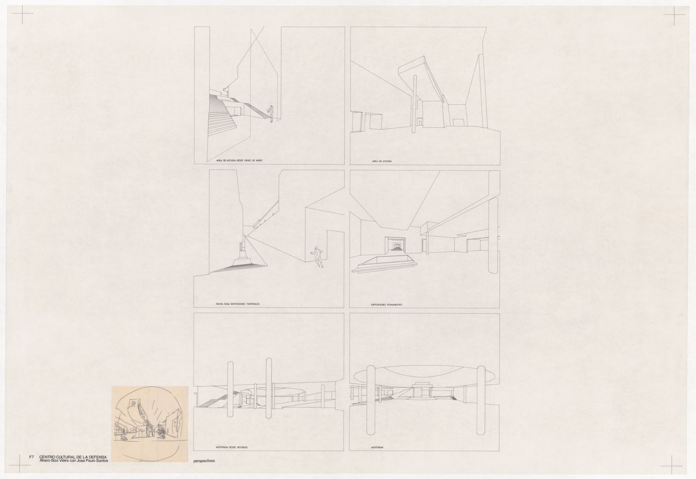 Perspectives for Centro Cultural de la Defensa - 1º Fase - 2º Fase, Madrid, Spain