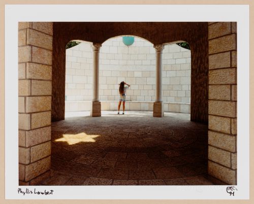 View of a round vestibule leading outside, Miami, Florida, United States