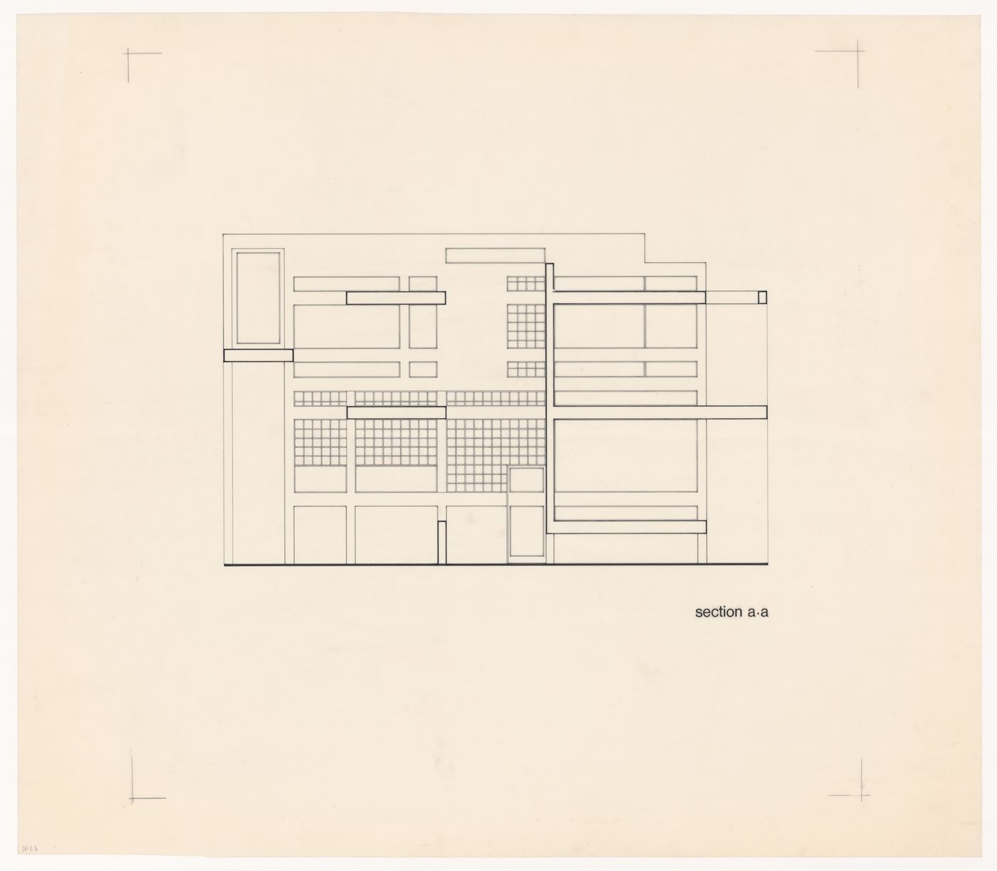 Section for House IV, Falls Village, Connecticut