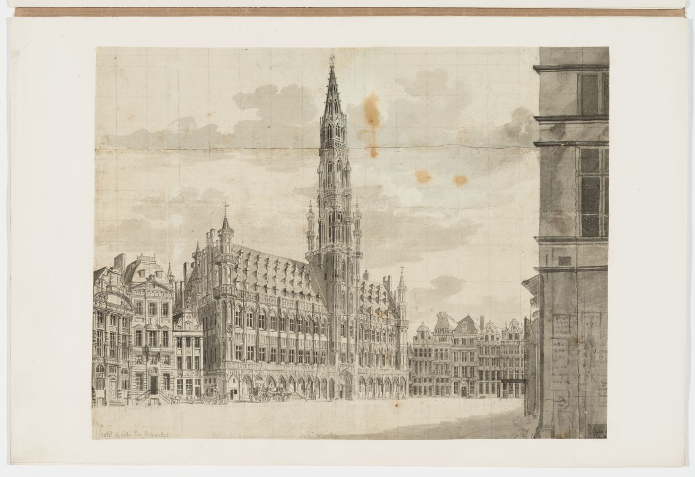 View of the Hôtel de ville, Brussels