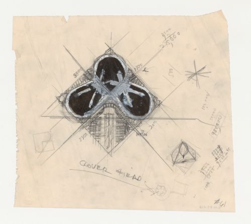 Los Angeles Municipal Airport: Plan for a clover-leaf shaped field