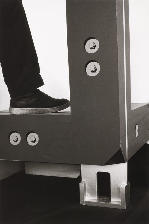 Generator: view of a life-size model for a corner element of a cube