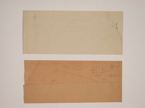 Various documents and drawings including furniture design and office renovation: File G 690