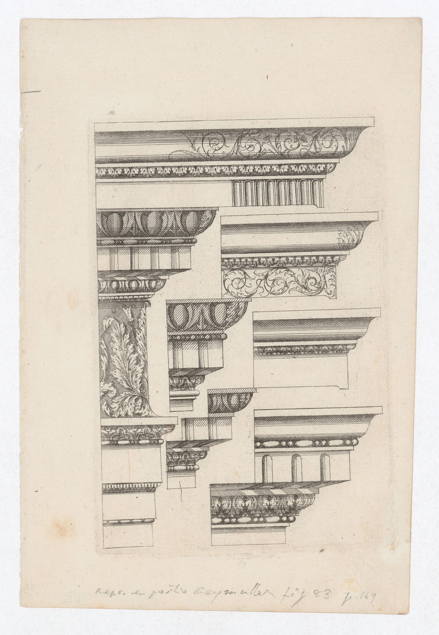 Designs for entablatures and cornices