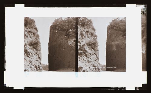 Stereograph of Beale's Cut, San Fernando, California, United States of America