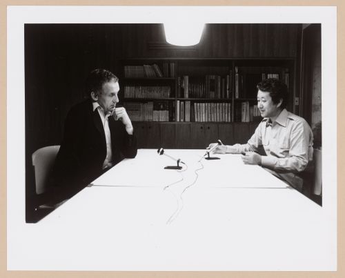Photograph of Kenneth Frampton and Arata Isozaki