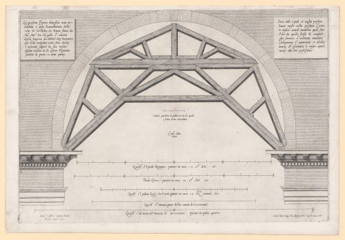Elevation of a vault-centering device used at Basilica di San Pietro, Rome