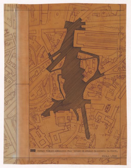 Site plan for Arranjo Urbanístico para a Av. D. Afonso Henriques, Porto, Portugal