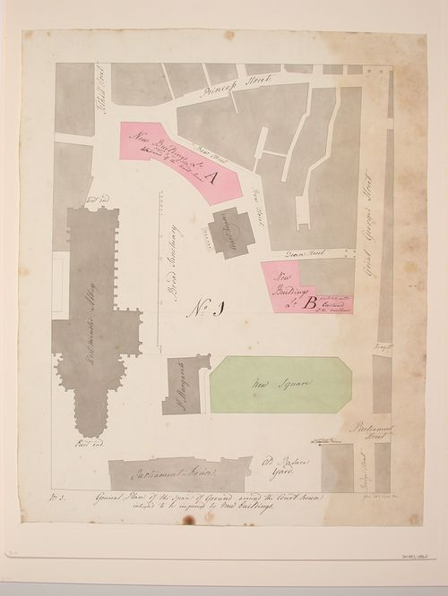 Broad Sanctuary, Westminster- site plan