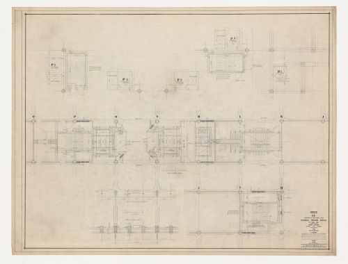 Postes de travail : plans, Imprimerie Nationale du Canada, Hull, Québec, Canada