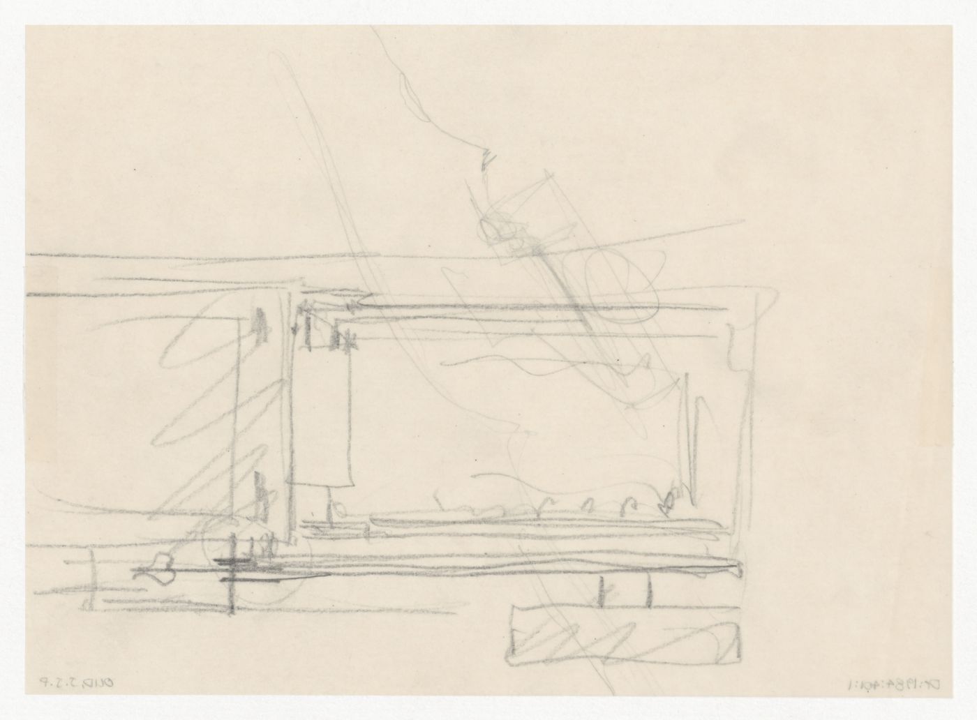 Sketch plan for a reflecting pool for the Congress Hall Complex, The Hague, Netherlands