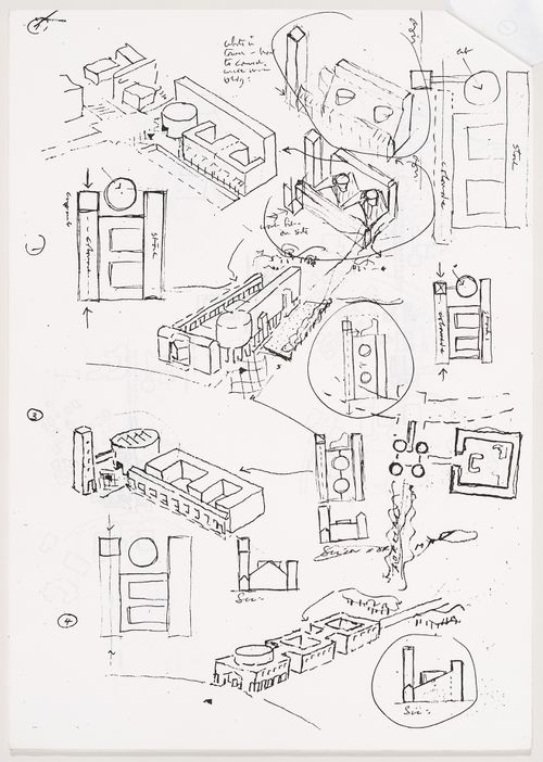 Science Library, University of California at Irvine, California: sketches
