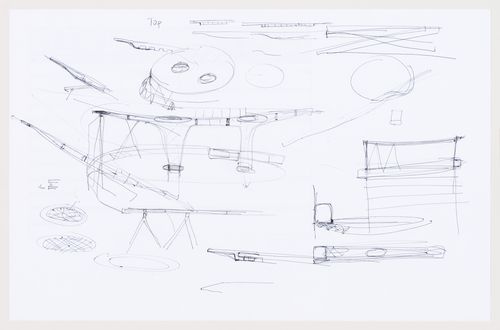 Carbon Tower: sketch of the top of the tower