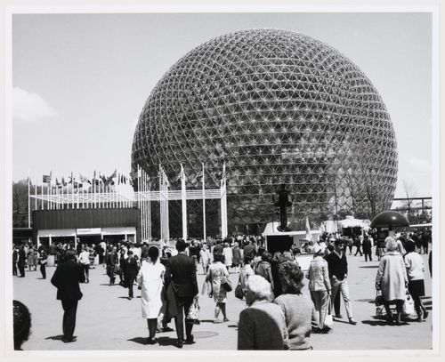 View of the Pavilion of the United States, Expo 67, Montréal, Québec