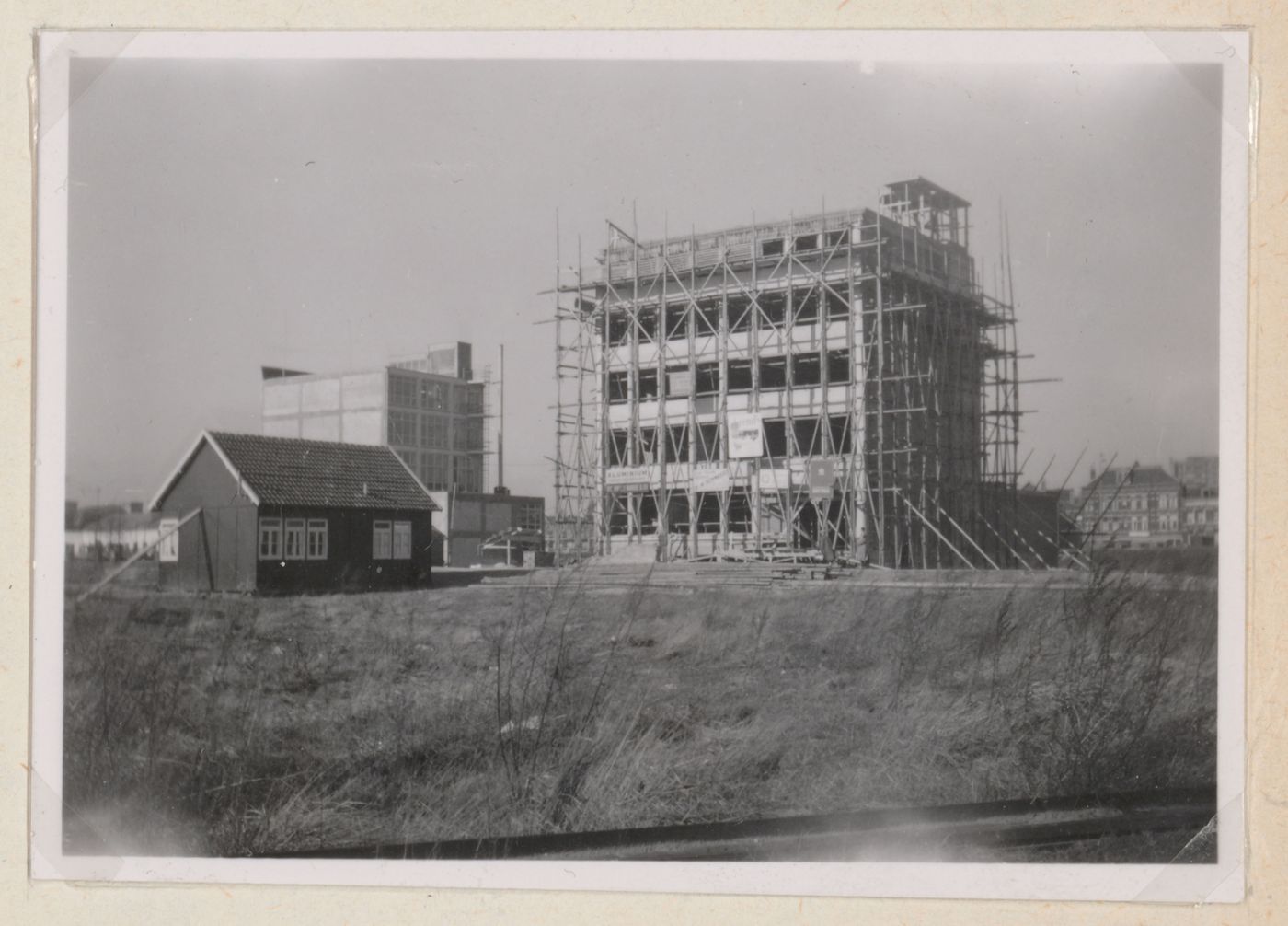 Exterior view of the Esveha Office Building under construction, Rotterdam, Netherlands