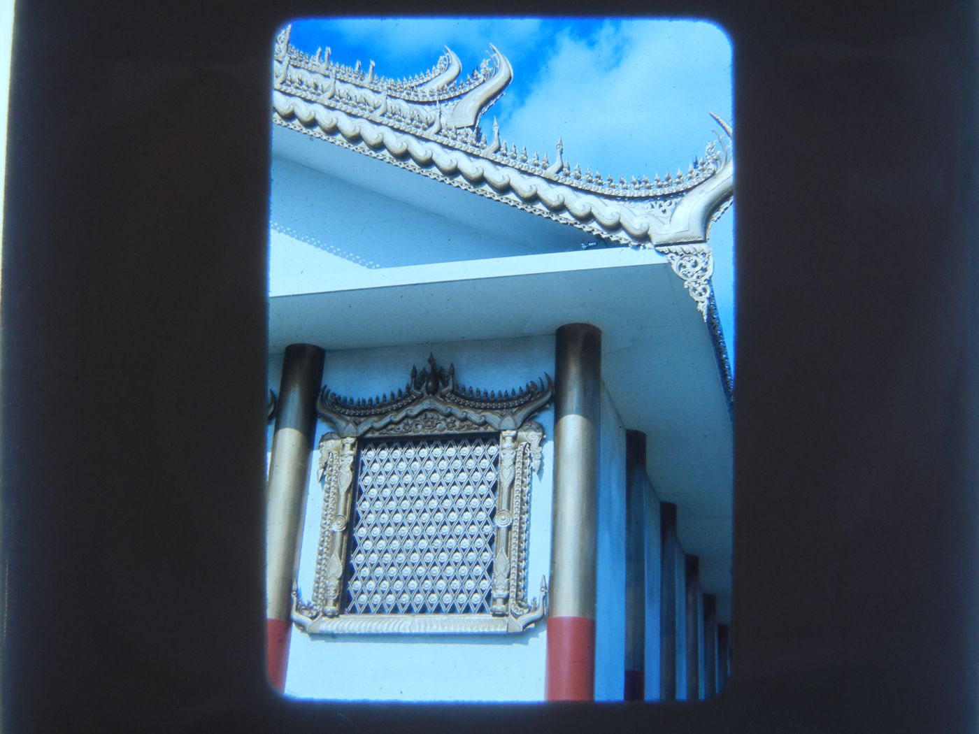 Detail view of the Pavilion of Burma, Expo 67, Montréal, Québec