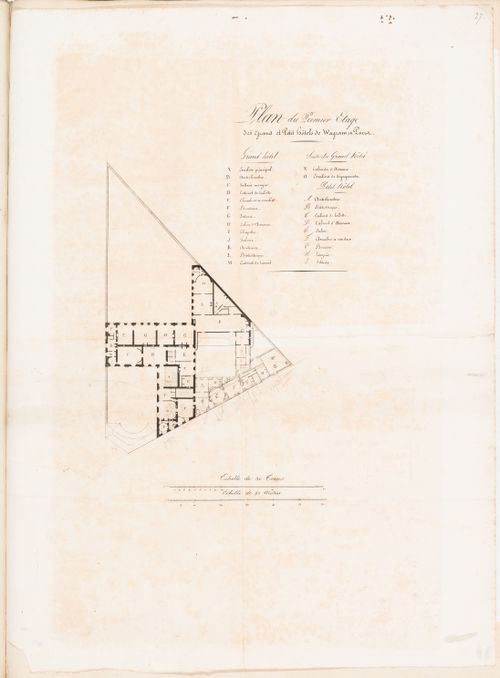 Hôtel de la Colonnade, Paris: First floor plan