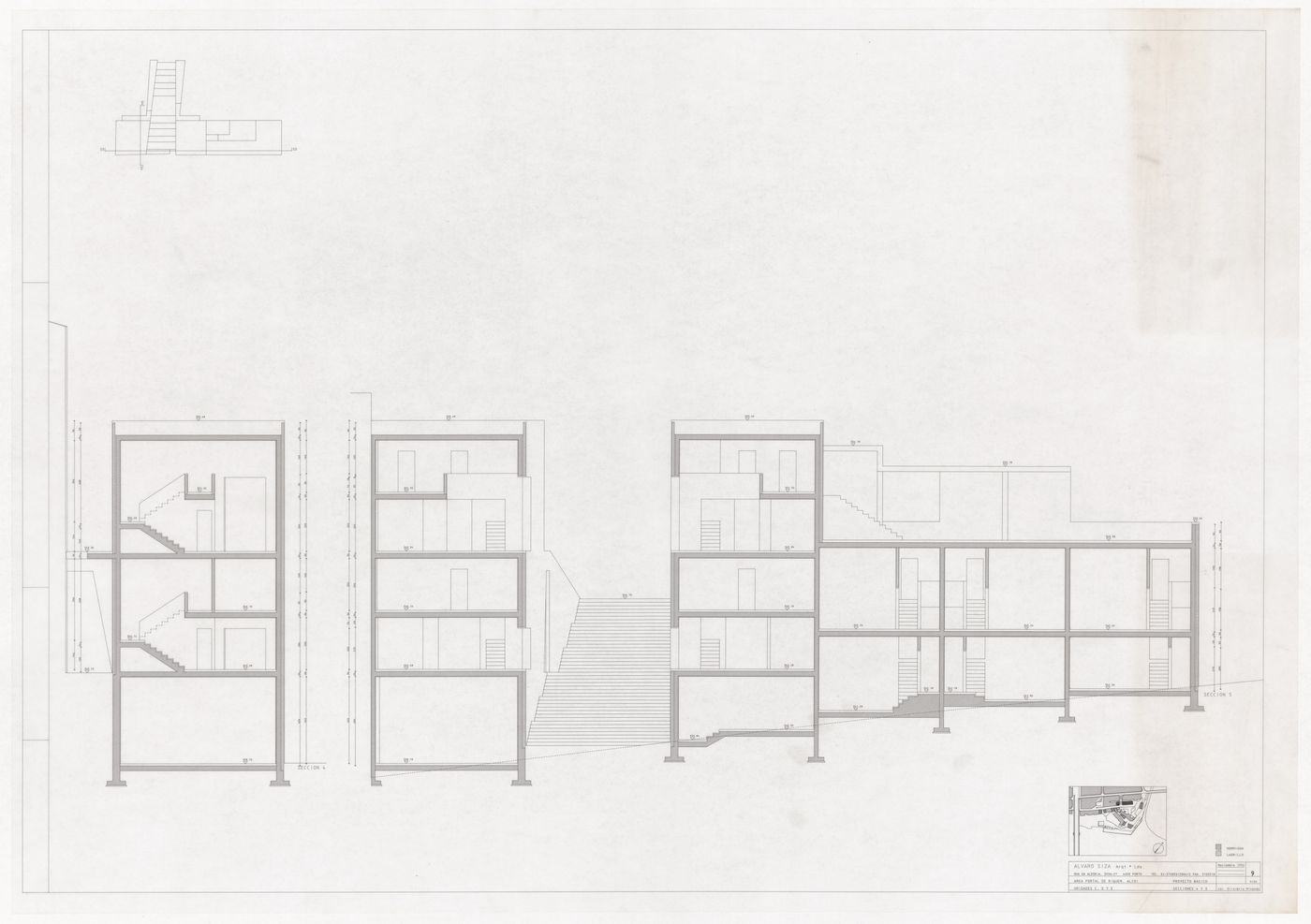 Sections for Reconstrução do Portal de Riquer, Alcoi-Valencia, Spain
