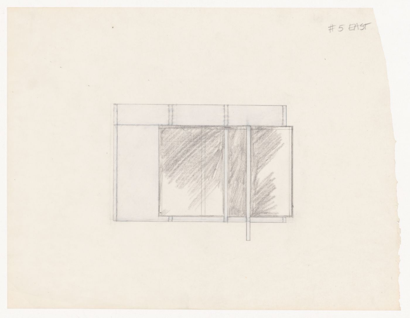 Sketch elevation for House VI, Cornwall, Connecticut