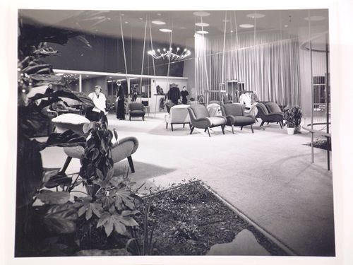 Interior view of the Prudential Insurance Co. building, Los Angeles, California, United States