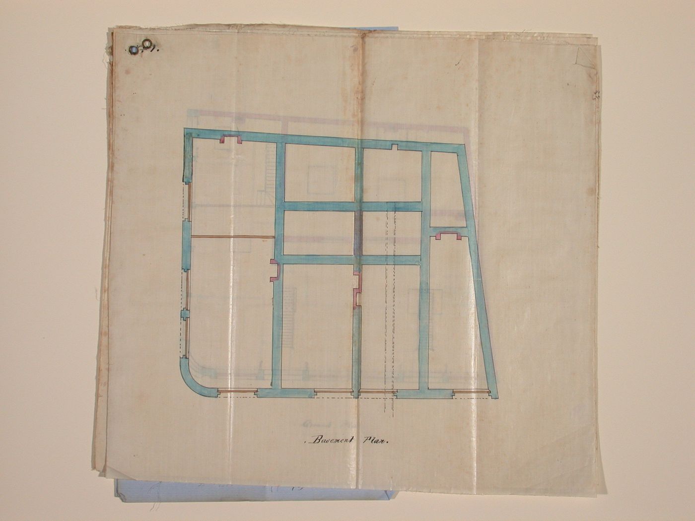 Spec.& improv. to bldgs. belonging to J.Molson - basement plan