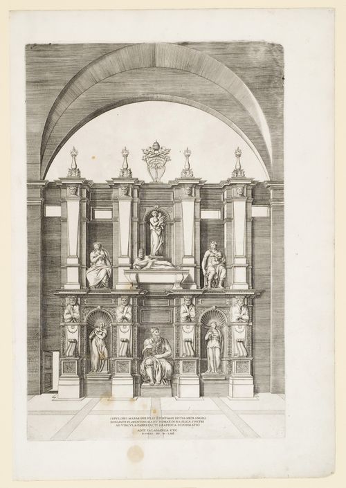 Perspective of Michelangelo's Tomb of Julius II, S. Pietro in Vincoli, Rome