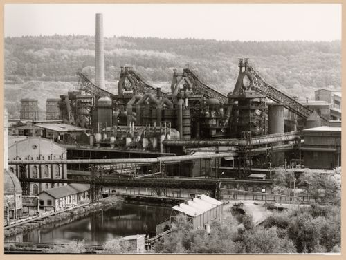General view of Arbed steel mill, Terre Rouge, Esch-sur-Alzette, Luxembourg