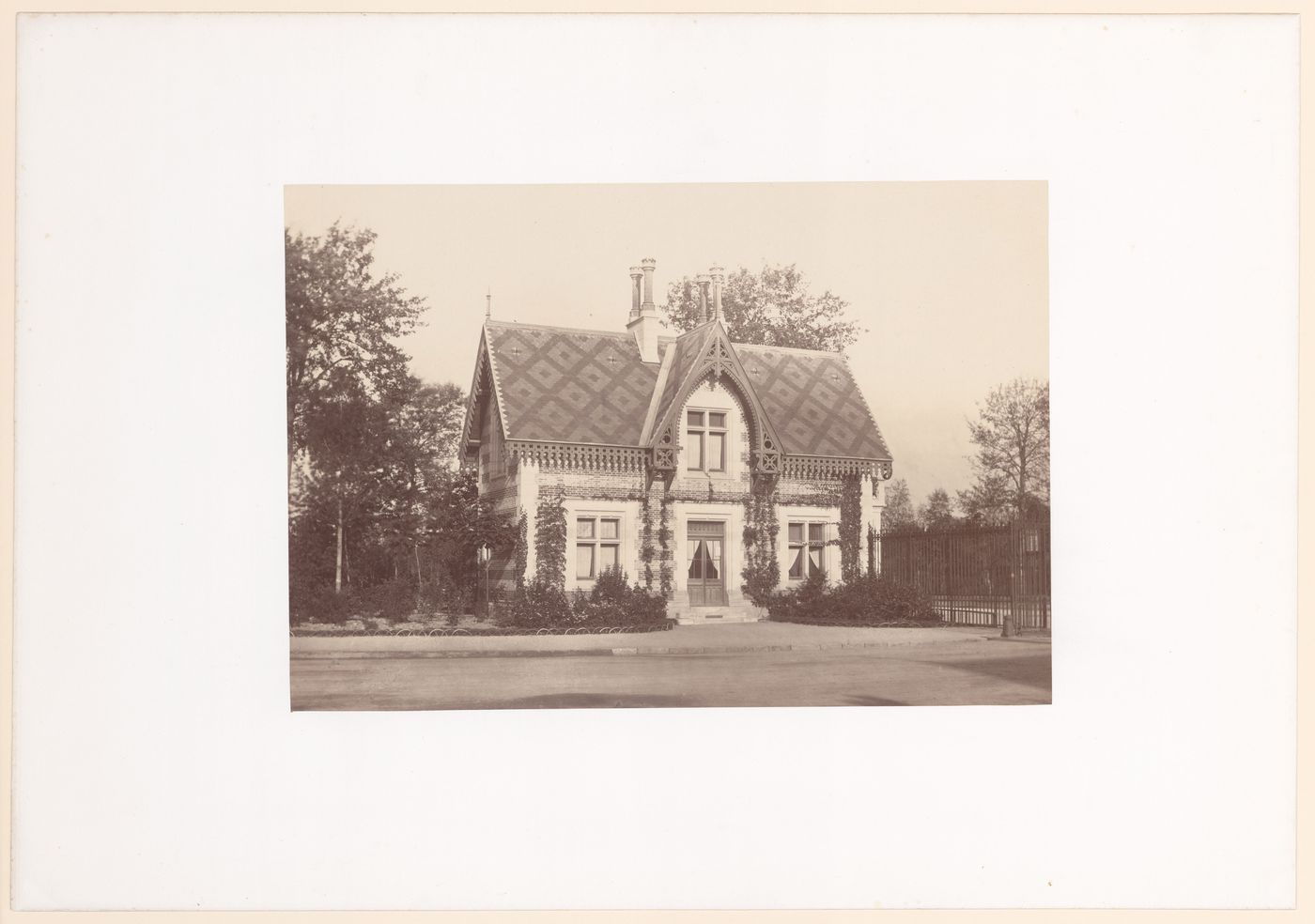 View of porte de Saint-Cloud, Bois de Boulogne, Paris, France