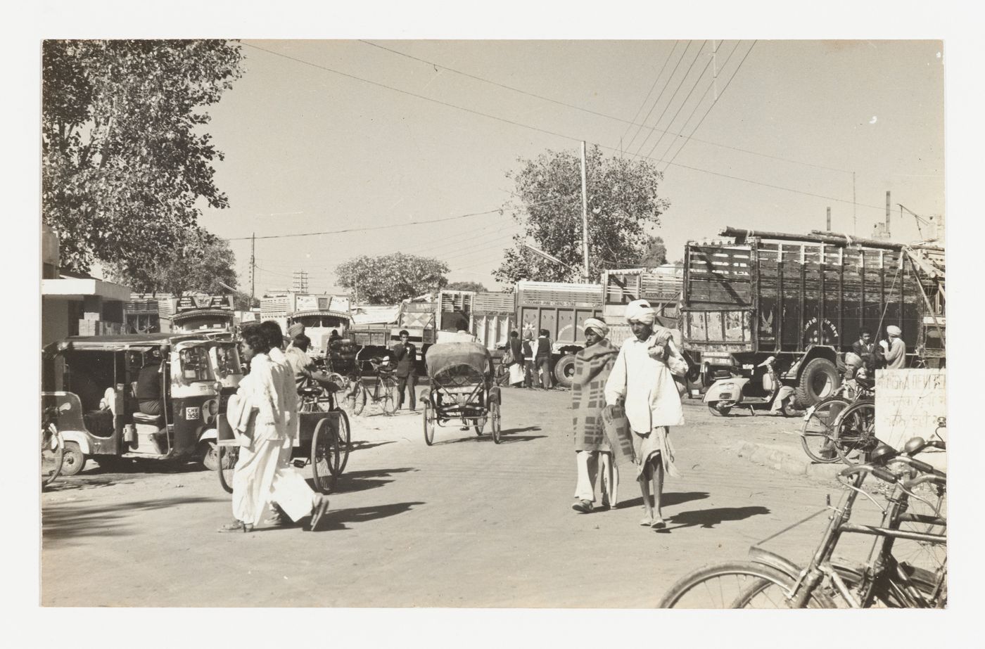 View of Zirakpur, south of Chandigarh, India