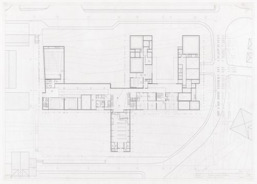 First floor plan for Faculdade de Ciências da Informação, Santiago de Compostela, Spain