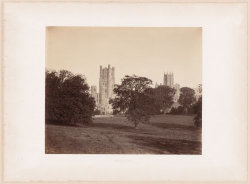 Ely Cathedral, from the Park, 1857