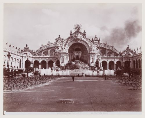 View of the Water Castle at 1900 Paris Exhibition, Paris, France