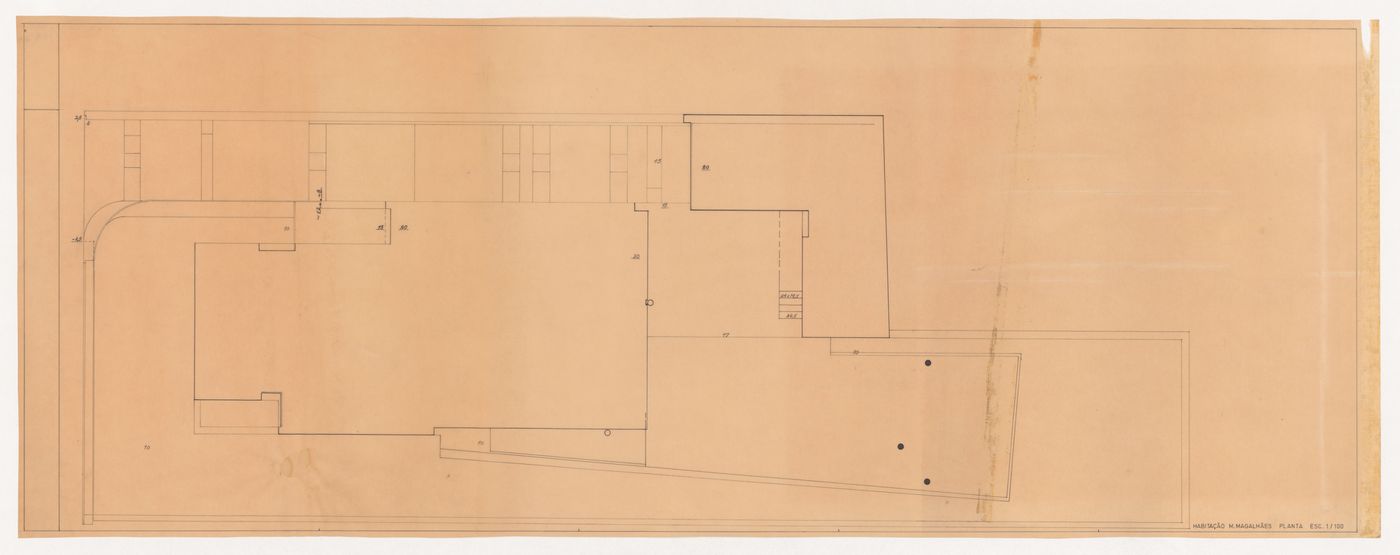 Plan for Casa Manuel Magalhães, Porto