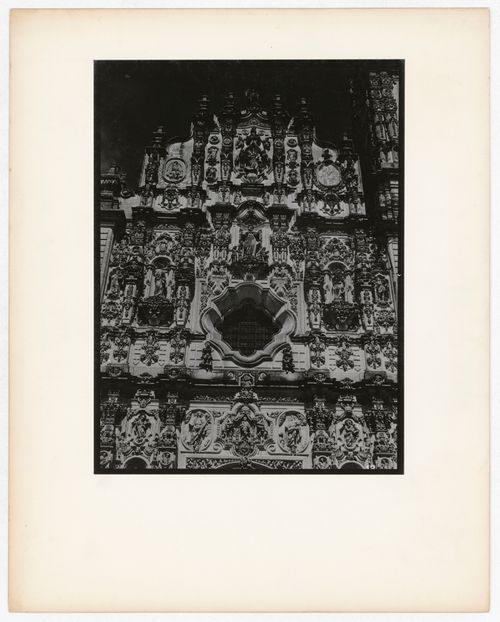 Partial view of principal façade, Seminario de San Martín, Tepoztlán, Mexico