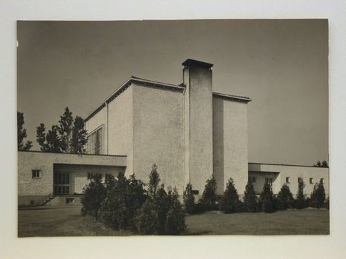 Town crematorium, view from the back, Cologne, Germany