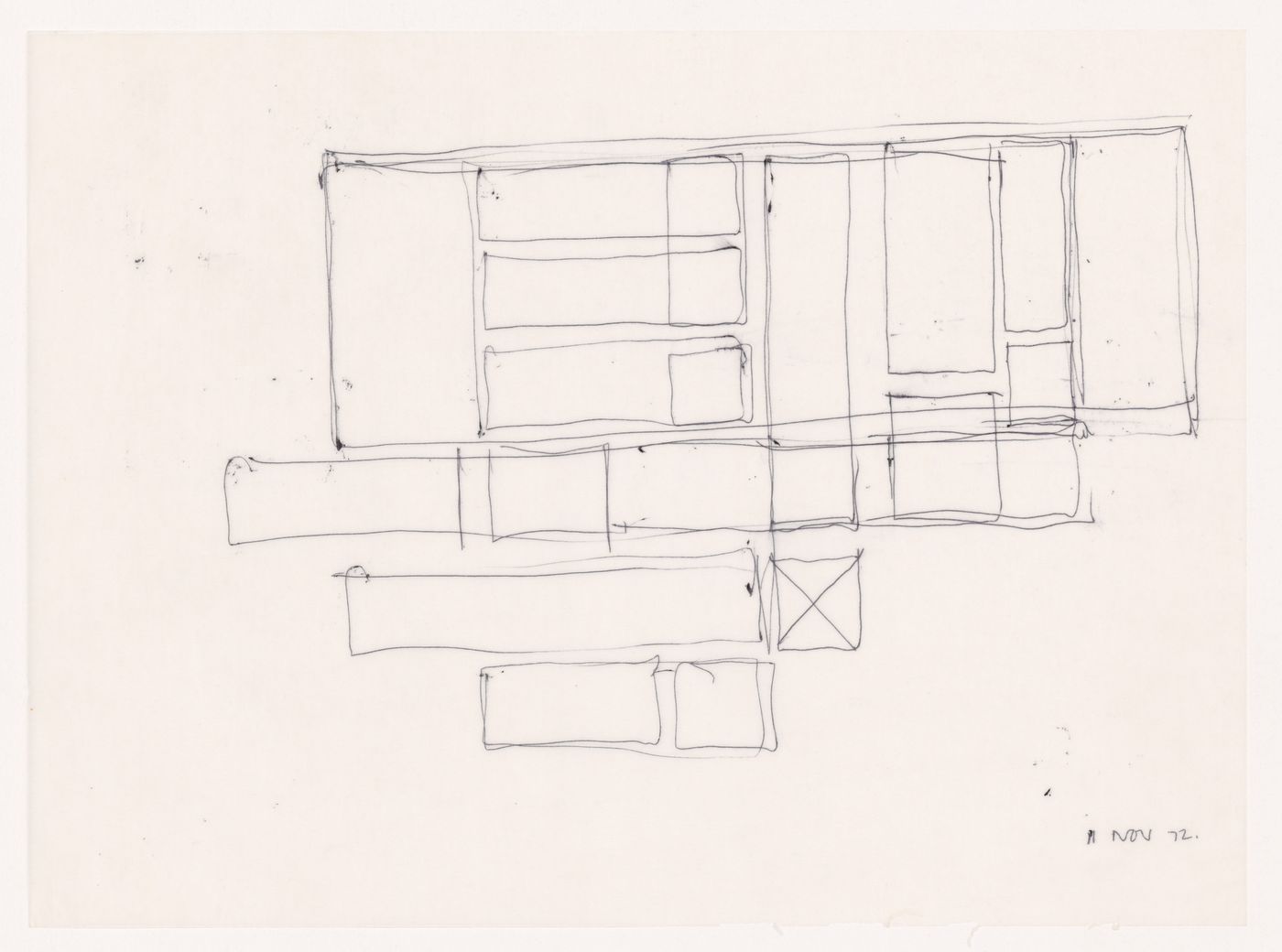 Sketch for House VI, Cornwall, Connecticut