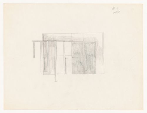 Sketch elevation for House VI, Cornwall, Connecticut