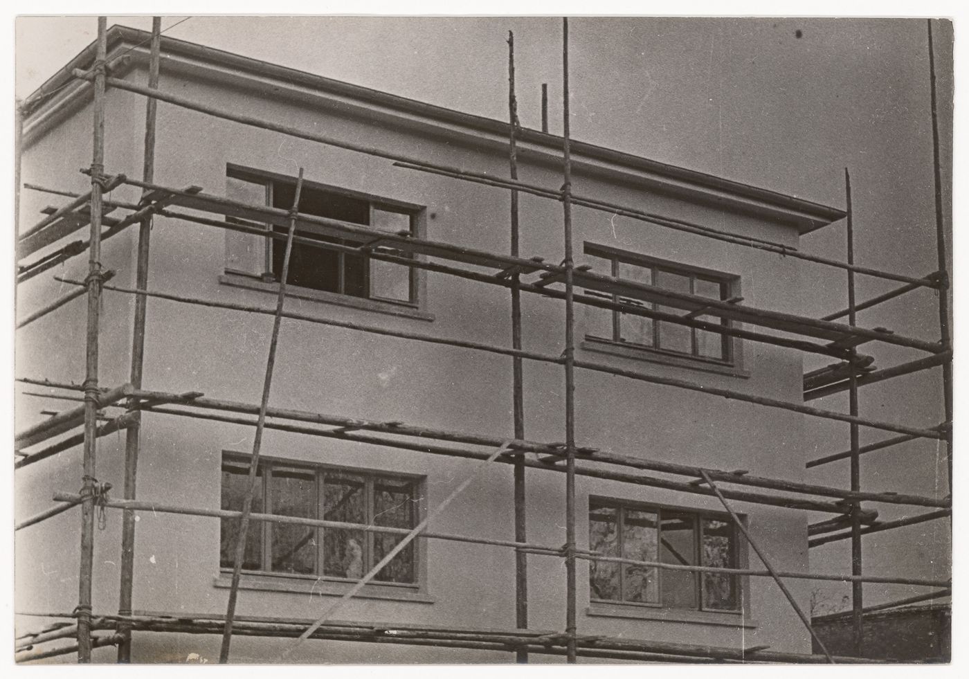 Study of scaffolding for a documentary film with the working title 'Bauen' (To Build), Germany