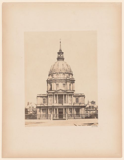Exterior view of façade of Les Invalides, Paris, France