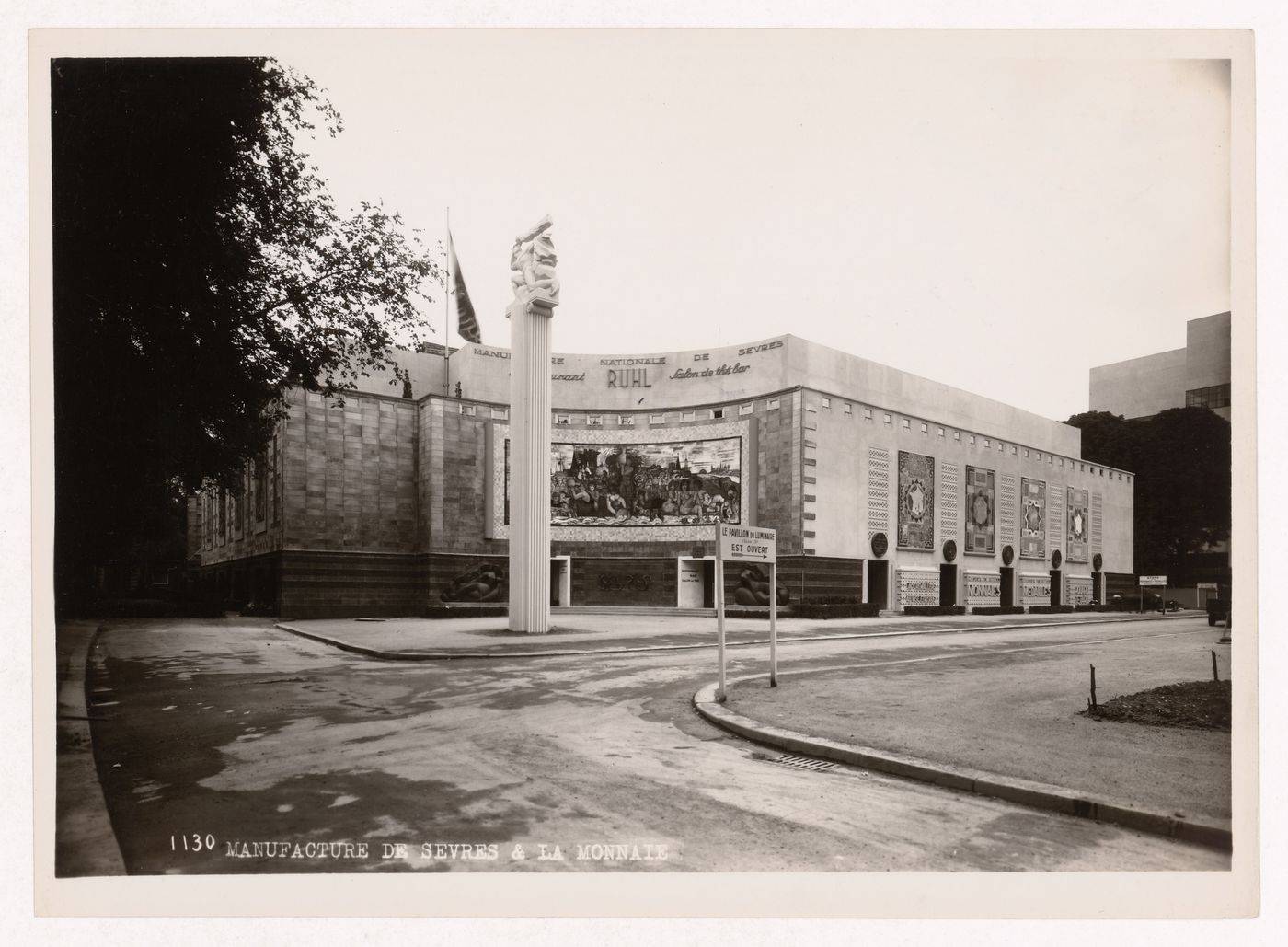 View of the Manufacture de Sèvres and La Monnaie [?], 1937 Exposition internationale, Paris, France