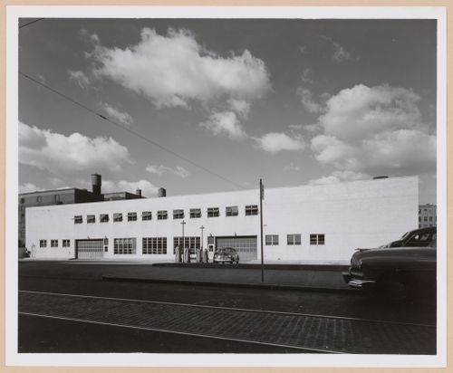 View of the garage of the Rotogravure Building, Philadelphia Inquirer, Philadelphia, Pennsylvania