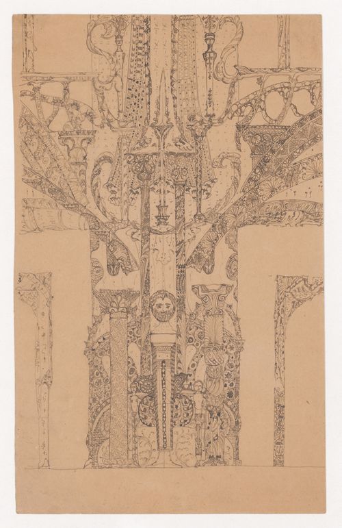 Study for architectural details in a lobby