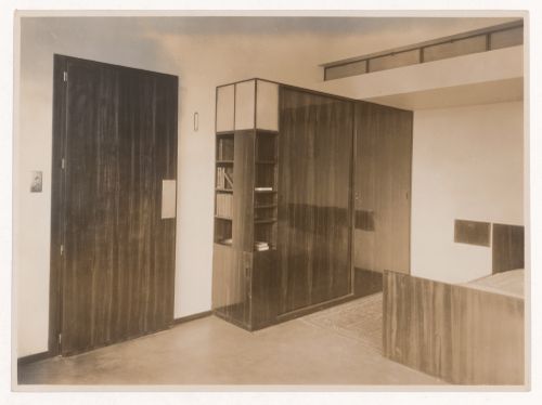 Interior view of a bedroom in the Reifenberg hôtel particulier, Mallet-Stevens road in the 16th arrondissement, Paris, France