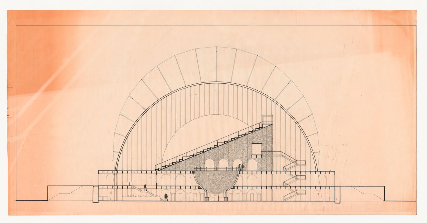 Elevation for Urban park competition, Modena, Italy