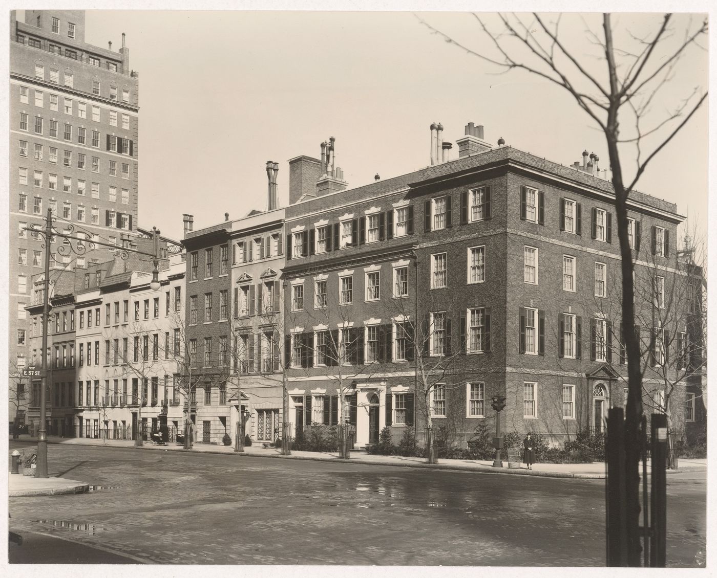 Intersection of Sutton Place and E. 57 Street, view northeast, New York City, New York