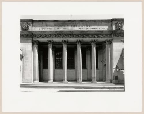 Façade of the Centaur Theater (Montréal, Québec Stock Exchange Building, 1903; George B. Post, E. and W. Maxwell architects), 457 rue Saint-François-Xavier, Montréal, Québec